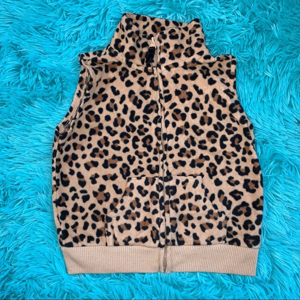 Animal Print Zip Up Vest 24 months